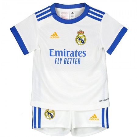 Real Madrid Bambino Maglia Prima 2021/2022 Manica Corta (+ Pantaloncini) 
